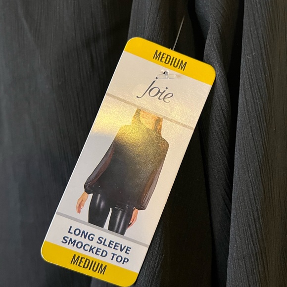 NEW Joie Limited Edition Ladies Long Sleeve Smocked Blouse Size M $278 Retail - Picture 8 of 10